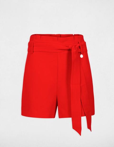 short rojo mujer