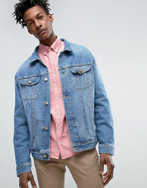 Lee - Rider - Giacca Di Jeans Oversize Lavaggio Chiaro - Blu