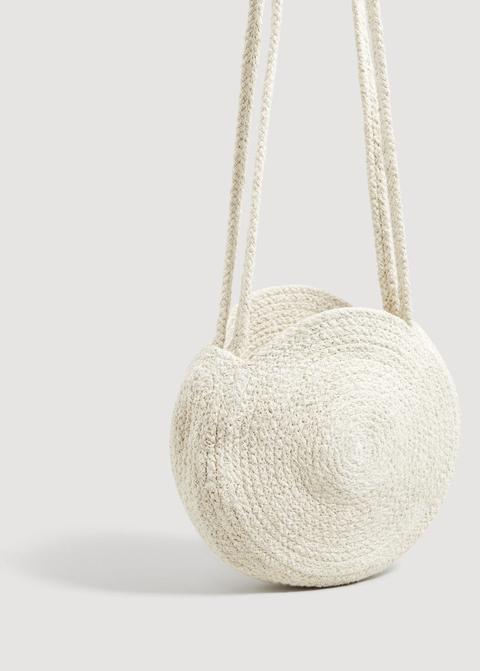 Mango jute crossbody discount bag