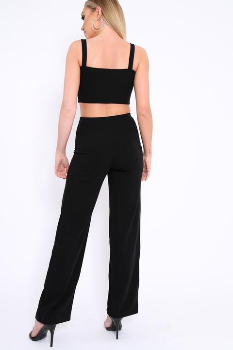 black co ord trouser set