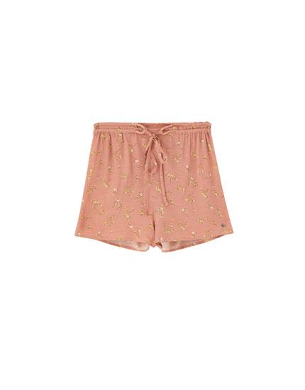 Shorts Rosas Florecitas