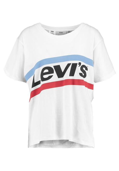 Levi's® Graphic Boyfriend Tee Camiseta Print Cloud Dancer from Zalando ...
