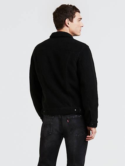 sherpa front trucker jacket