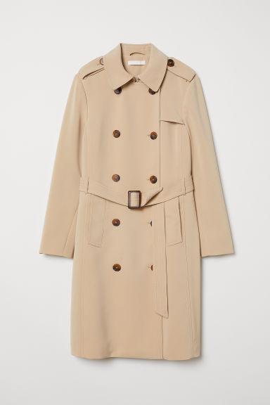 Trenchcoat Beige Damen From H M On 21 Buttons