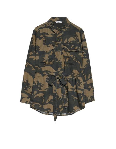 Camisa Utility Estampado De Camuflaje