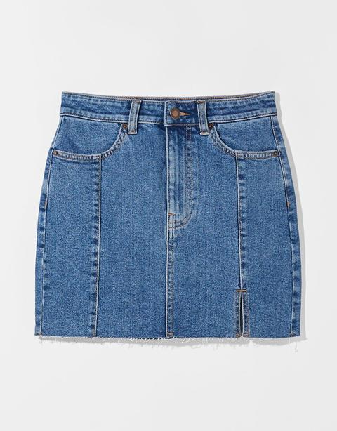 Falda Denim High Waist Mini