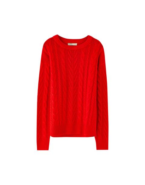 Pullover Maglia A Trecce