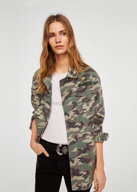 Chaqueta Estampado Camuflaje