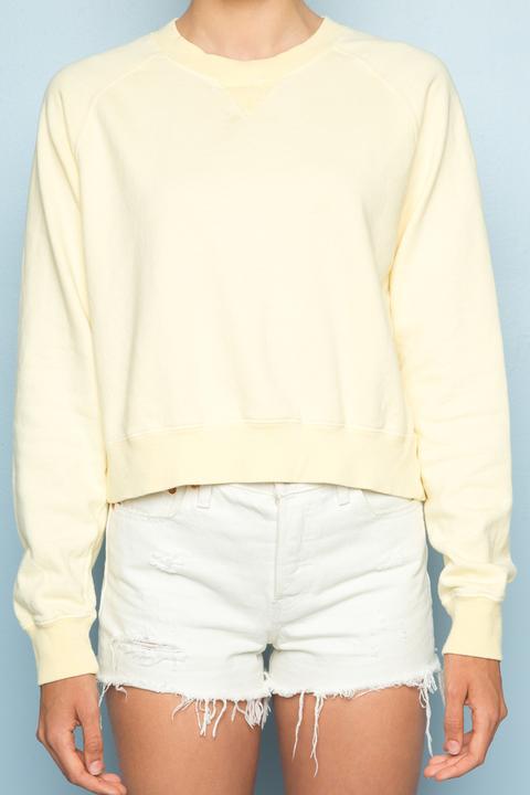 brandy melville yellow sweatshirt