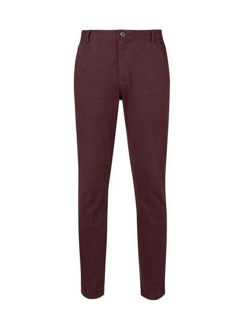 Burgundy Skinny Fit Stretch Chinos