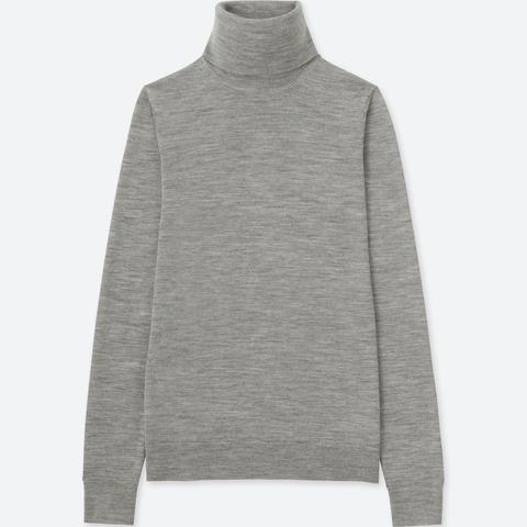 Women Extra Fine Merino Turtleneck Jumper