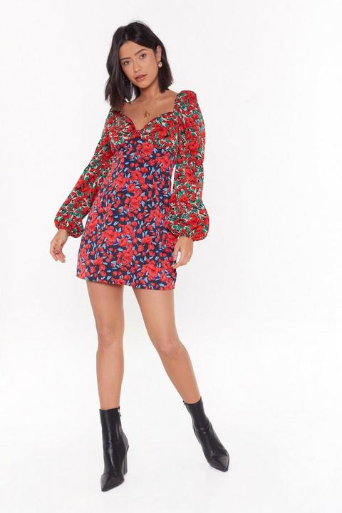 Steal The Show Floral Mini Dress