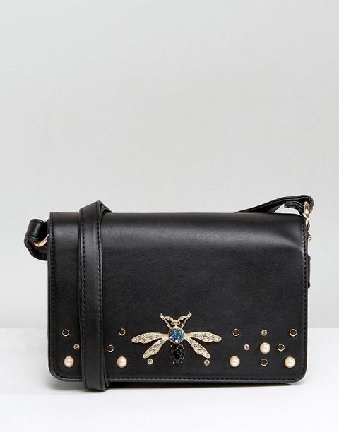 New Look - Dragonfly Broach - Borsa A Tracolla - Nero