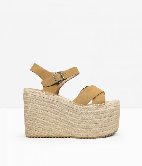 Sandalias Tostado Plataforma Maxi