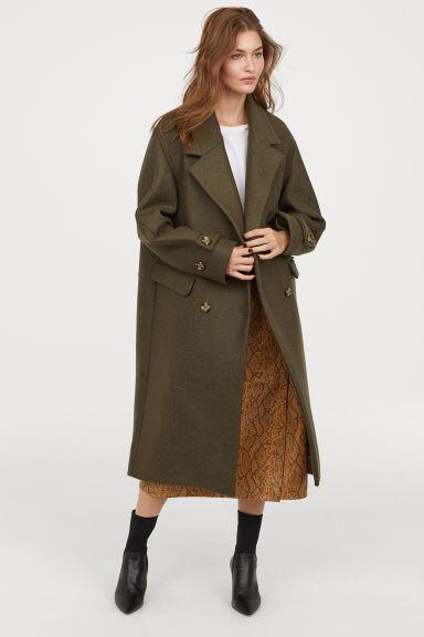 Double-breasted Wool Coat