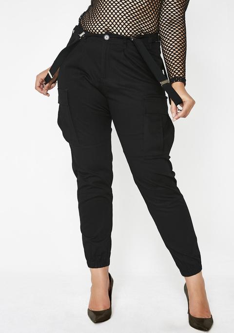 Be The Bizness Suspender Cargo Pants