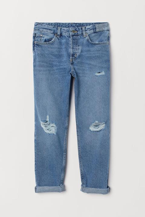 H & M - Boyfriend Low Jeans - Blu