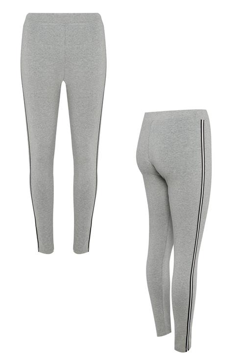 Grey Side Stripe Legging