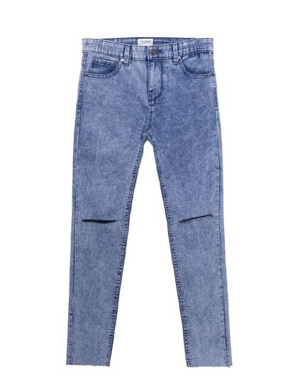 Jeans Super Skinny Fit Acid Wash