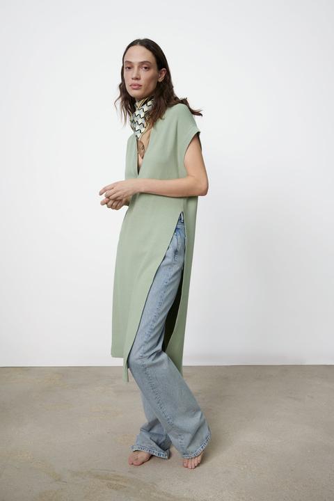 Long Knit Waistcoat