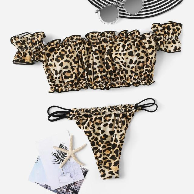 shein leopard swimsuit