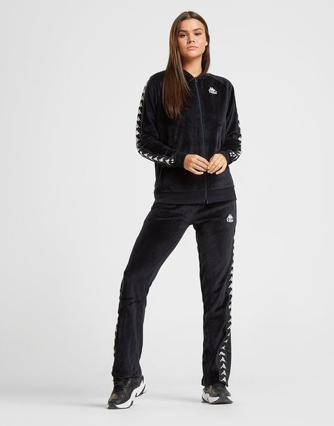 Kappa Velour Popper Pantaloni Sportivi Donna, Nero