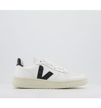 Veja V-10 Trainers White Black