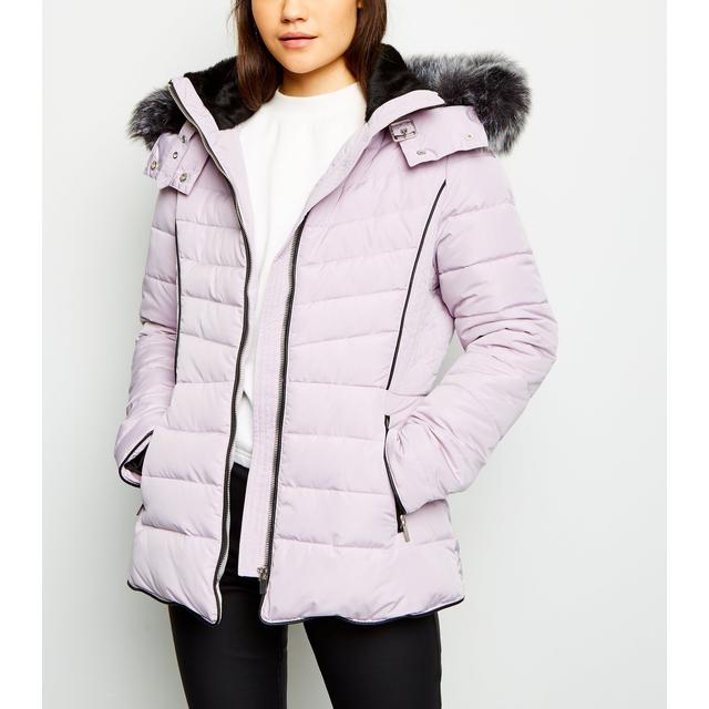 new look lilac coat