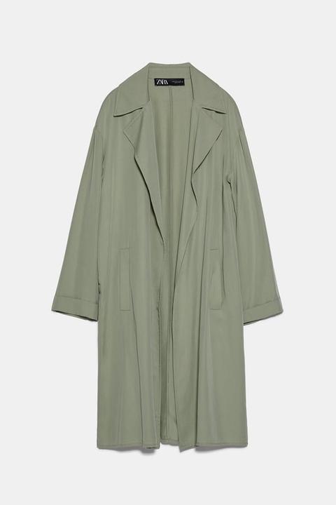 Flowing Trench Coat From Zara On 21 Ons, Long Flowing Trench Coat By Zara