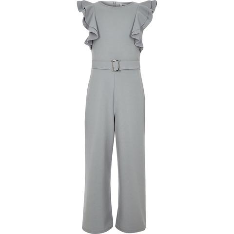 girls grey jumpsuit