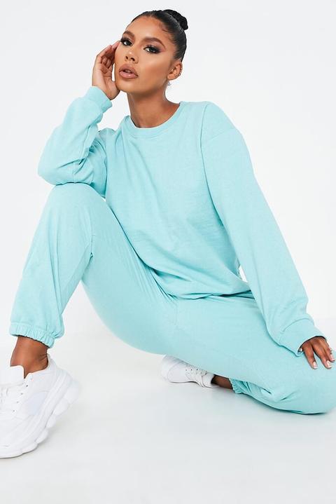 Mint Green Basic Sweatshirt