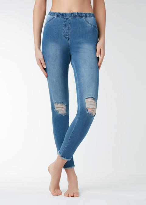 Leggings Jeans Desgarrados