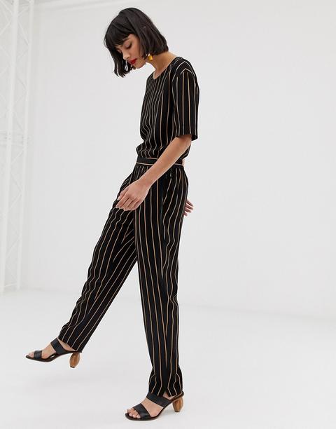 Selected - Pantalon Rayé