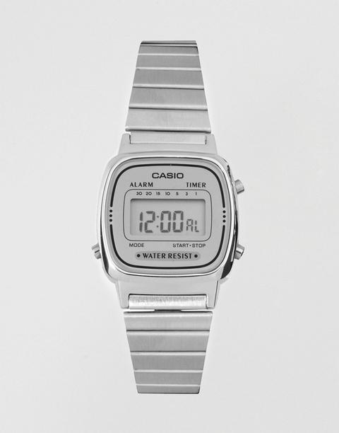 Reloj Digital Pequeño Plateado La670wea-7ef De Casio