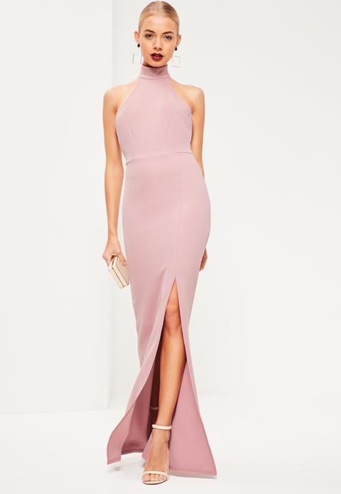Pink Choker Maxi Dress from Missguided ...
