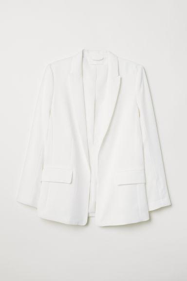 H & M - Giacca Dal Taglio Dritto - Bianco