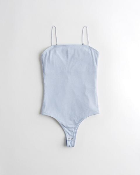 Girls Square-neck Slim Bodysuit