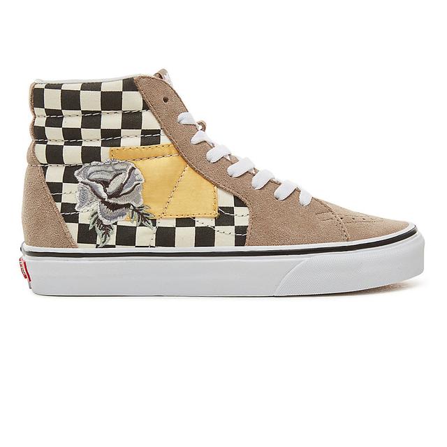 vans sk8 hi satin patchwork
