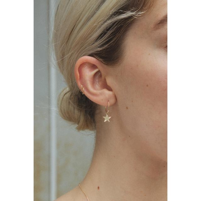 Gold star clearance earrings brandy melville