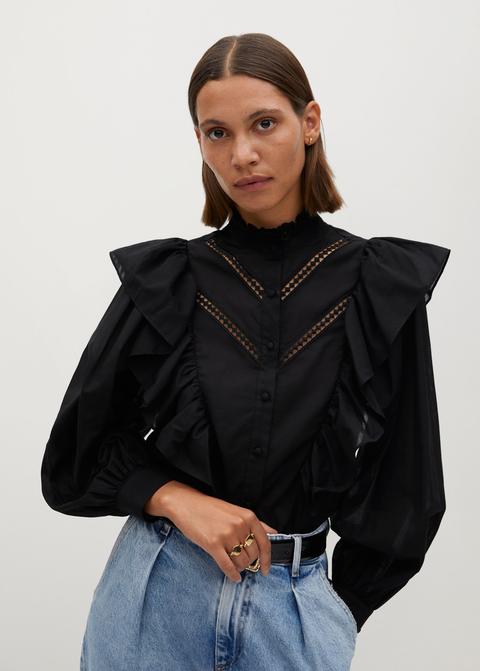 Blusa Algodón Volantes