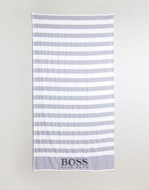 Toalla De Playa A Rayas De Boss By Hugo Boss