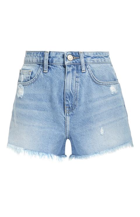 Shorts Mom Blu In Denim