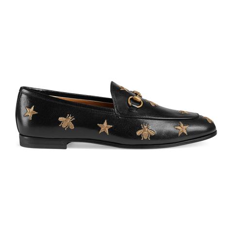 Mocasín Gucci Jordaan De Piel Bordada