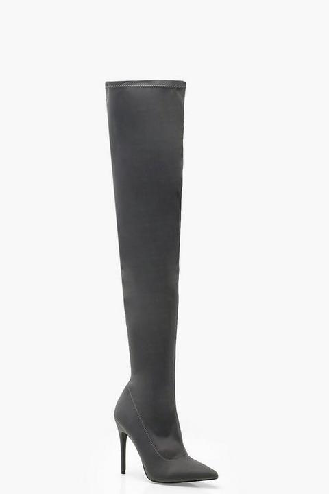 Stiletto Pointed Toe Over The Knee Boots