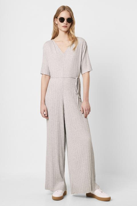 Precious Pleat Jumpsuit - Grey Mel