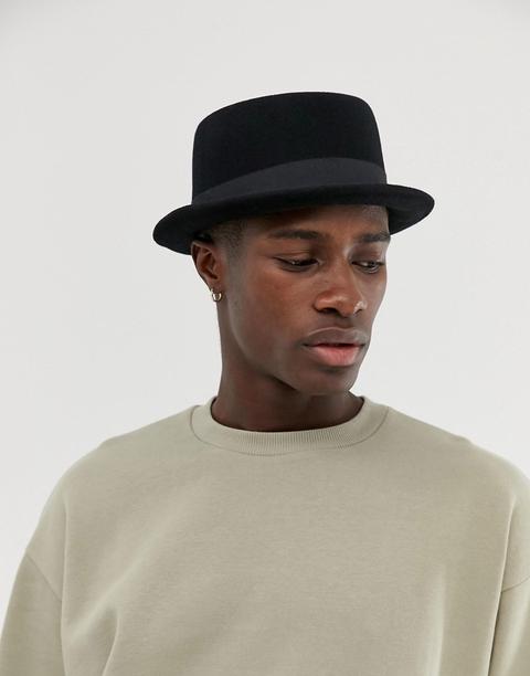 Sombrero Pork Pie En Negro De Asos Design