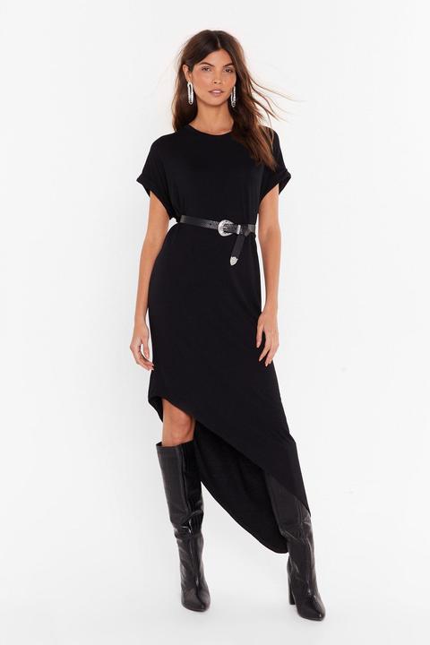 Womens Strike A Balance Asymmetric Tee Dress