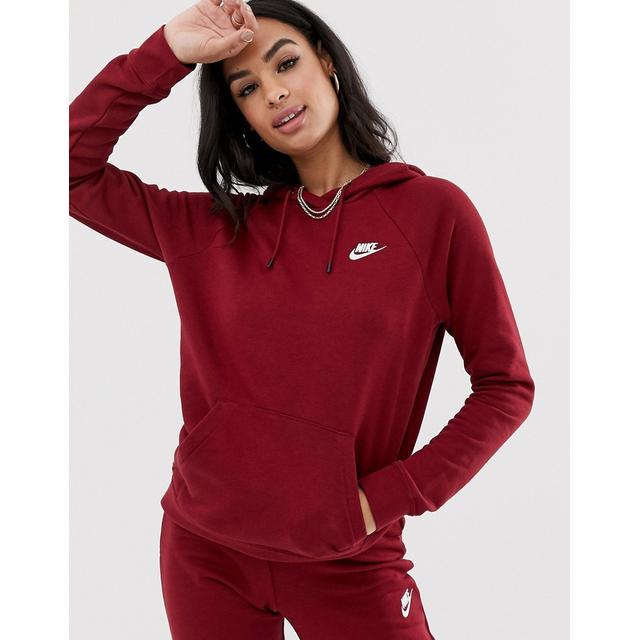 burgundy nike hoodie
