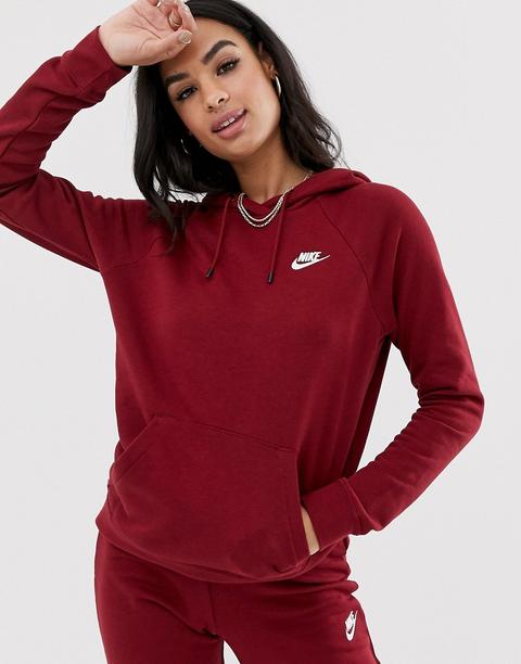 burgundy nike hoodie womens