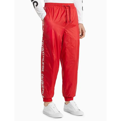 calvin klein jeans joggers with logo stripe